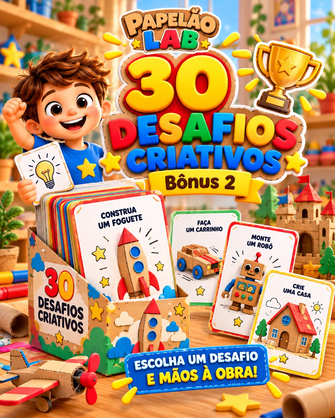Arte individual ilustrativa do bônus 2: 30 cartões desafio